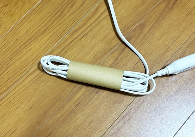 トイレットペーパーの芯の活用写真（撮影：grapeライフハック編集部）