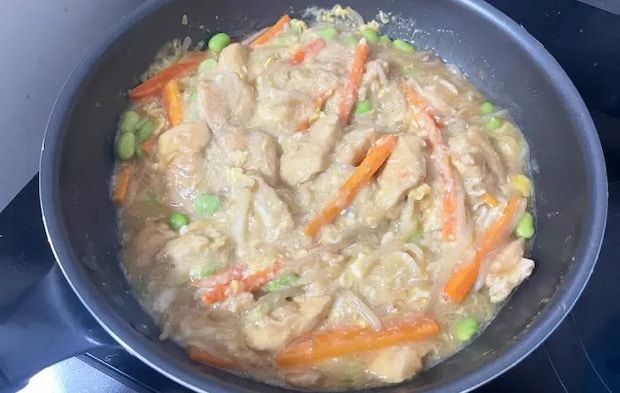フライパンでの完成画像（撮影：エニママ）