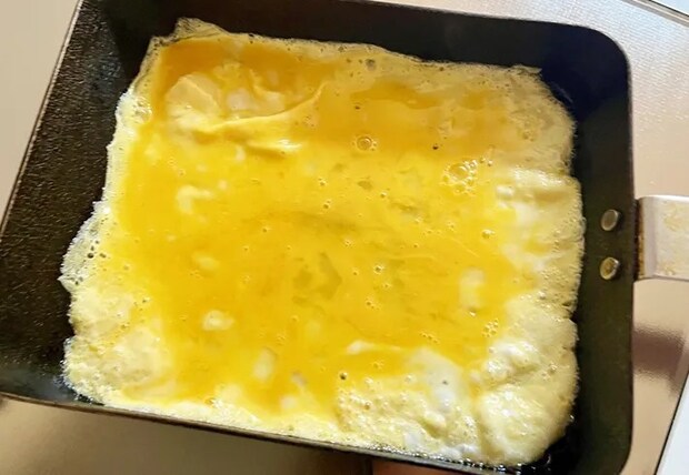 加熱中の画像（撮影：エニママ）