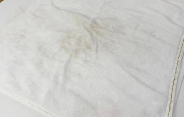 『汚れた白いタオル』の写真（撮影：Heulie）