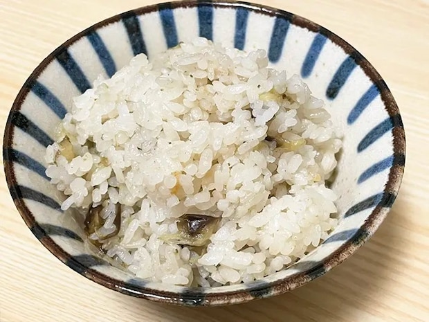 ナスの炊き込みご飯の写真（撮影：grapeフード編集部）