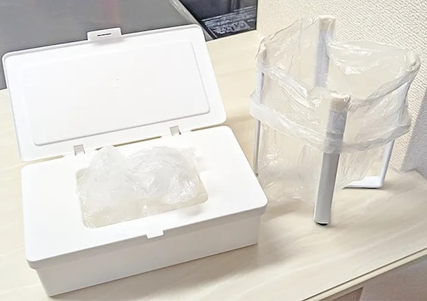 『フタがとまるマスクケース W』の活用写真（撮影：ワード）
