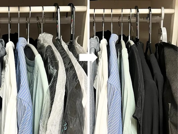 クローゼットの洋服の写真（撮影：Classy Life）