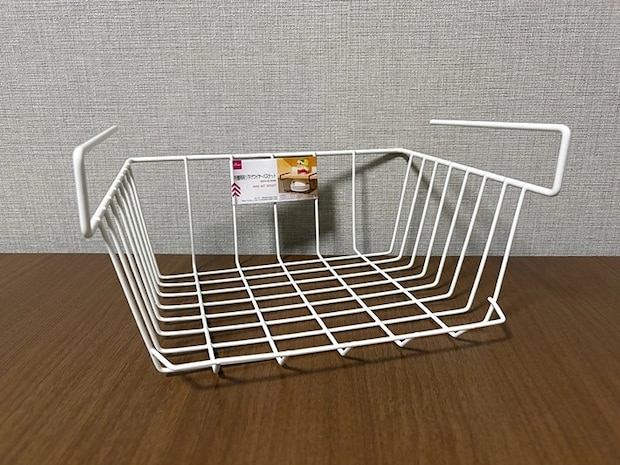 『PE棚用吊り下げワイヤーバスケット』の画像