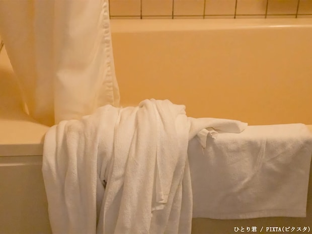 使い終わったバスタオル、どこに置くべき? ホテルの回答に「次からそうする」