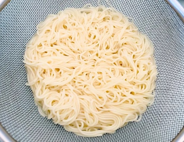 ゆであがった画像（撮影：エニママ）