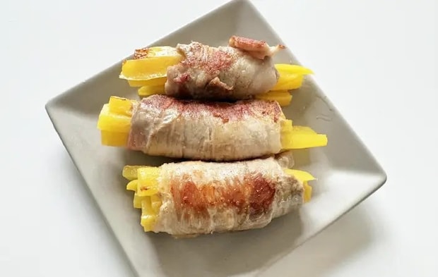 焼いた肉巻きの画像（撮影：エニママ）