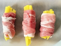 味つけはシンプルなのにご飯が進む！豚こま肉で巻いたのは…