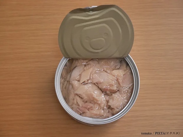 開封した缶詰