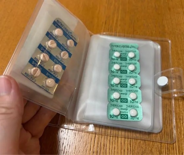 薬を収納した様子（撮影：grapeライフハック編集部）
