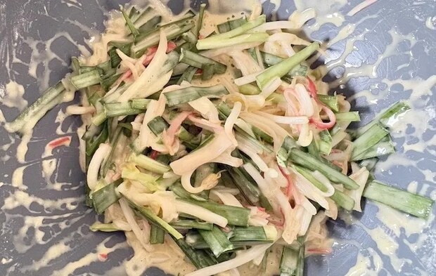 材料をよく混ぜた画像（撮影：エニママ）