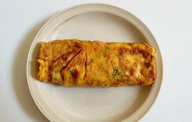 『コチュジャン入りの玉子焼き』の完成画像（撮影：エニママ）