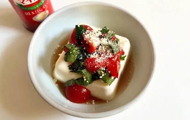 粉チーズをかけた後の画像（撮影：エニママ）