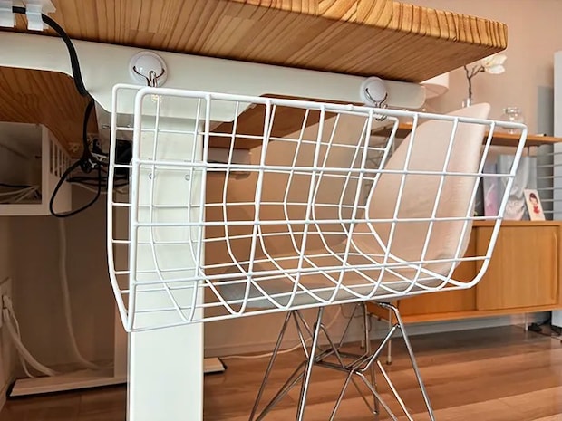 机横に作ったティッシュ置き場（撮影：grapeライフハック編集部）