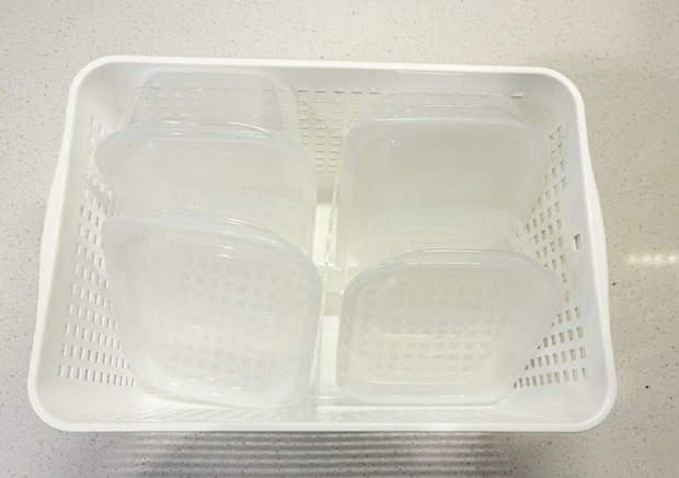 保存容器の整理術（撮影：grapeライフハック編集部）