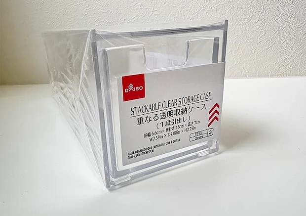 『重なる透明収納ケース（1段引き出し）』の写真（撮影：Classy Life）