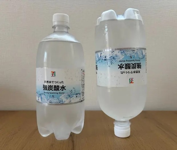 1本を逆さまにした様子（撮影：grapeフード編集部）