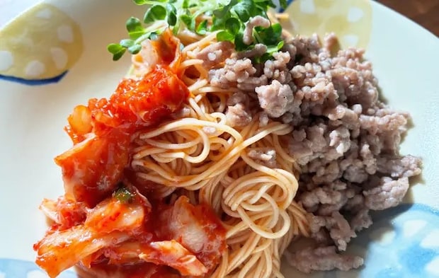 ビビン風そうめんの画像（撮影：エニママ）