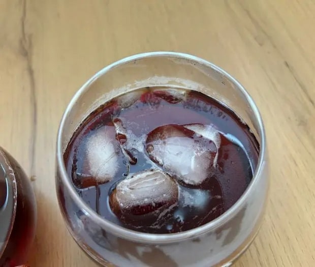 完成したアイスコーヒー（撮影：grapeフード編集部）