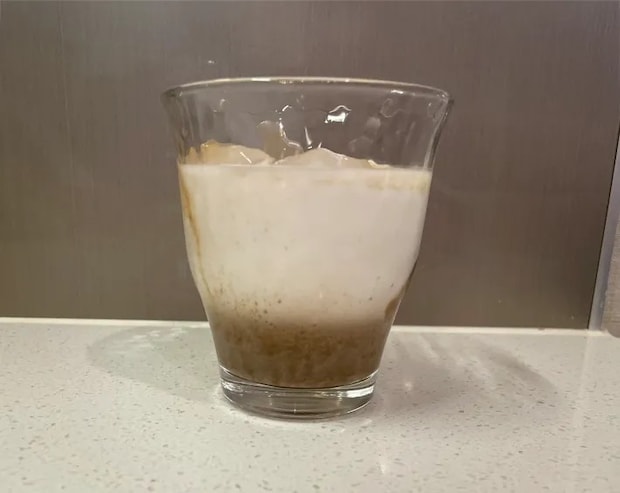 ピーナッツクリームコーヒーの写真（撮影：grapeフード編集部）