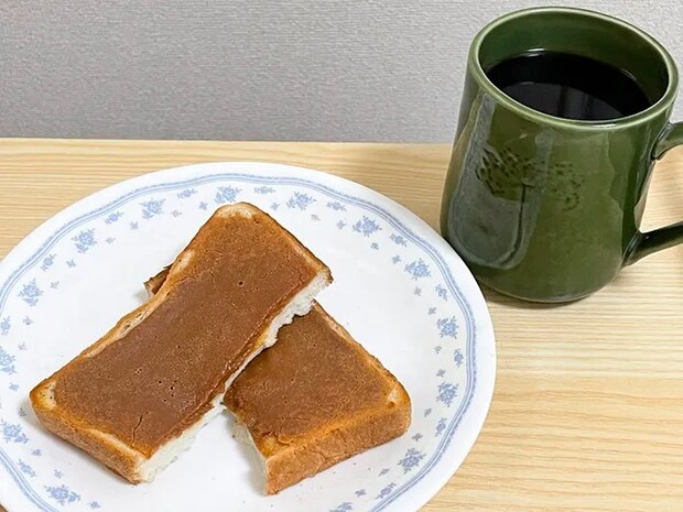 完成したきな粉トーストの写真（撮影：grapeフード編集部）