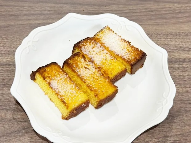 焼いたカステラ（撮影:grapeフード編集部）