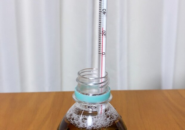 ドリンクを素早く冷やす検証写真（撮影：grapeライフハック編集部）