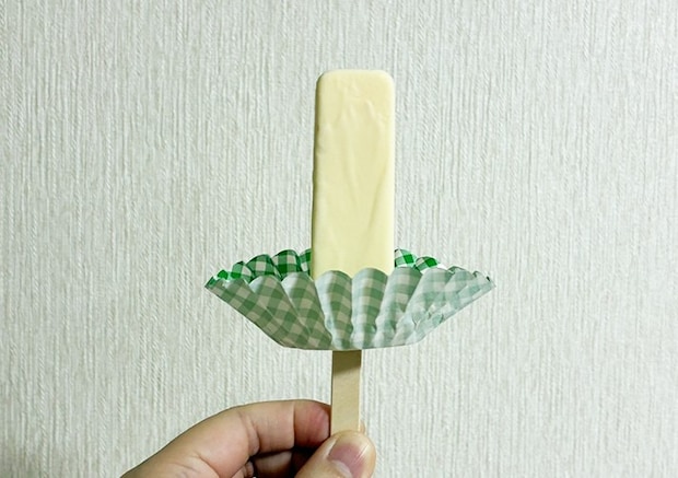 おかずカップとアイスの写真（撮影：grapeライフハック編集部）