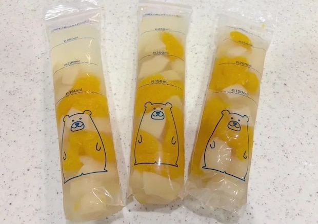 出来上がったゼリーの画像（撮影：エニママ）