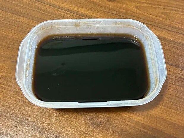 タッパーで作ったコーヒーゼリー（撮影：grapeフード編集部）