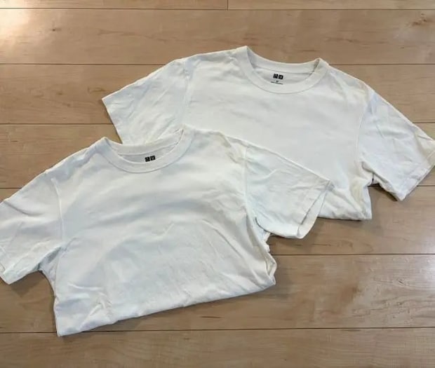 白いTシャツ（撮影：grapeライフハック編集部）