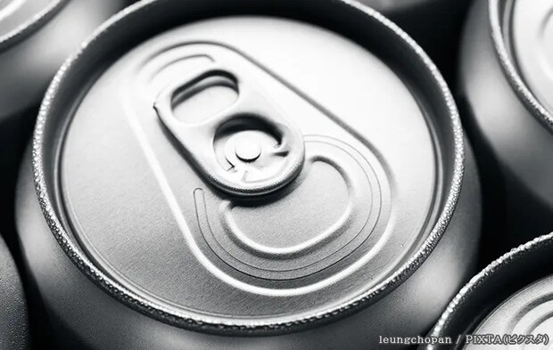 缶ビールの写真