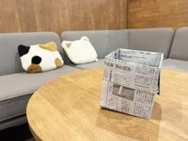 「こんな折り方あったんだ！」　コンパクトにたためる新聞紙ゴミ箱