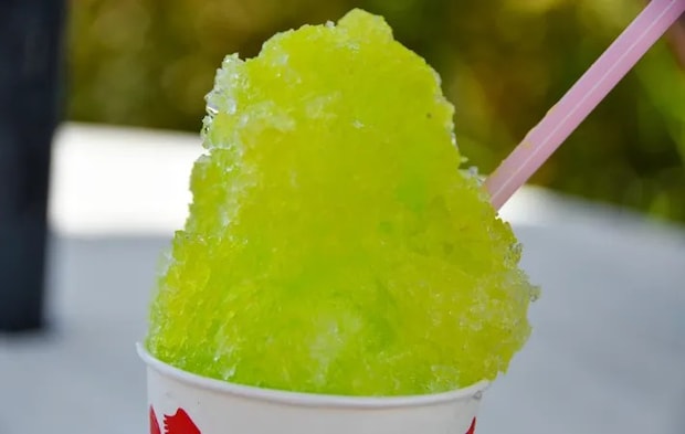 『レモン風味のかき氷』の写真