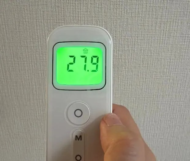 3分後の表面温度（撮影：grapeライフハック編集部）