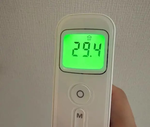 5分後の温度（撮影：grapeライフハック編集部）