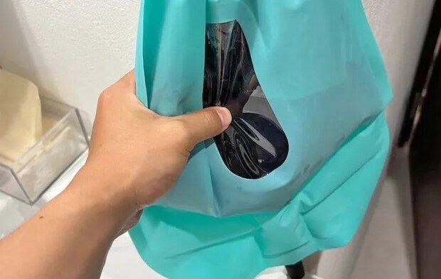 『ダイソー　ウォッシュバッグ』の使用写真（撮影：キジカク）
