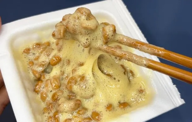 ミルク納豆の完成画像（撮影：キジカク）
