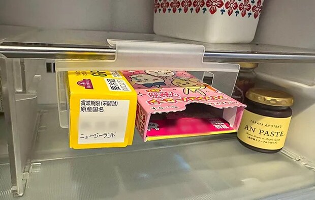 『棚下食品収納ボックス』の活用写真（撮影：ワード）