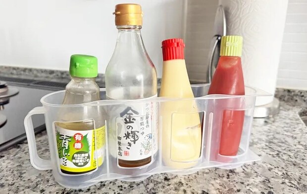 『DAISO 缶ストッカー』の使用写真（撮影：ワード）