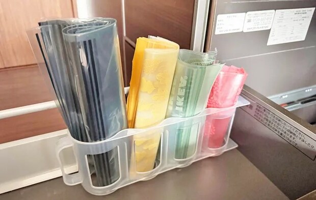 『DAISO 缶ストッカー』の使用写真（撮影：ワード）