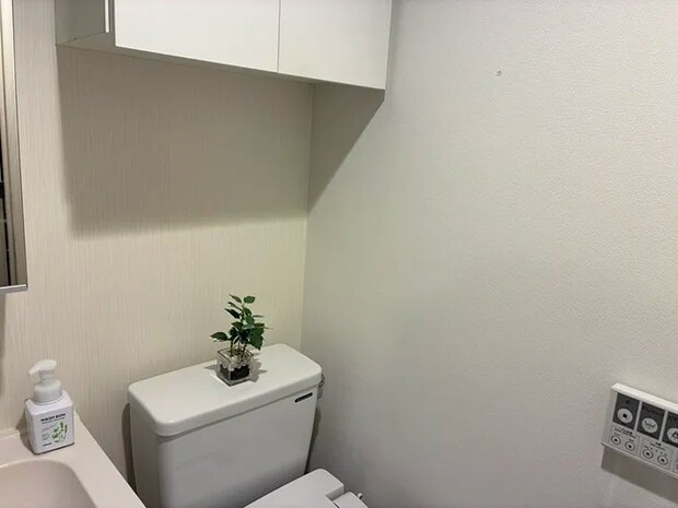 トイレと戸棚の間のデッドスペース（撮影：grapeライフハック編集部）