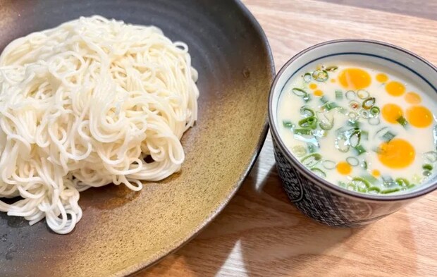『担々麵風つけそうめん』の画像（撮影：エニママ）