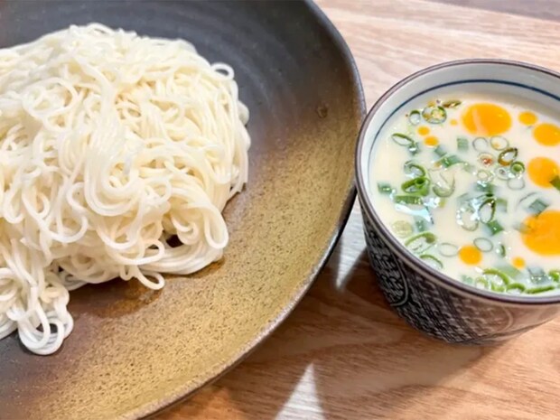 めんつゆと混ぜてみて！　そうめんの意外な食べ方に「夫がハマった」「クリーミー」