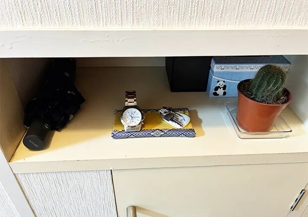 ミニ畳の活用写真（撮影：grapeライフハック編集部）