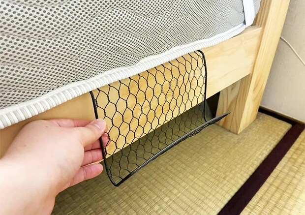 インテリアワイヤーメッシュラティスの活用写真（撮影：grapeライフハック編集部）