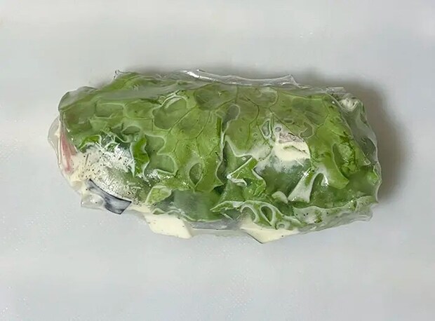 野菜をライスペーパーで巻いた写真（撮影：grapeフード編集部）