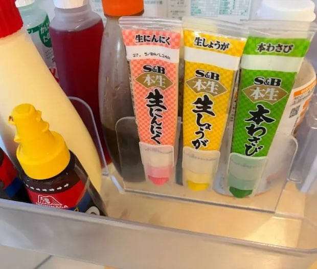 『薬味チューブホルダー』の使い方（撮影：grapeライフハック編集部）