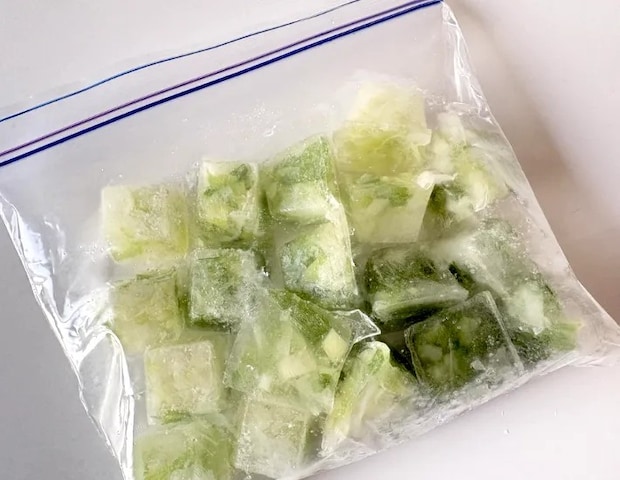 ジッパーつき保存袋に入れた画像（撮影：エニママ）