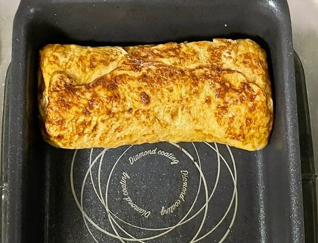 巻ききった玉子焼きの写真（撮影：grapeフード編集部）